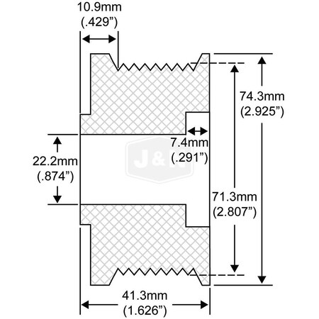 Aftermarket JAndN Electrical Products Pulley 208-12003-JN
